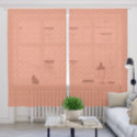 Butterflies & Swirl Designs orange Sheer Curtains