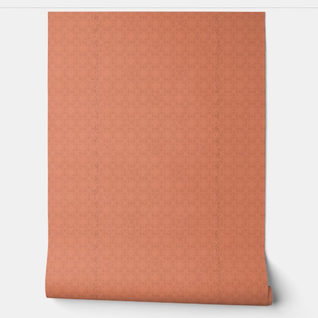 Butterflies & Swirl Designs orange Wallpaper (Unrolling)