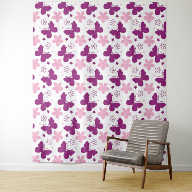 Butterflies Tapestry (In Situ)