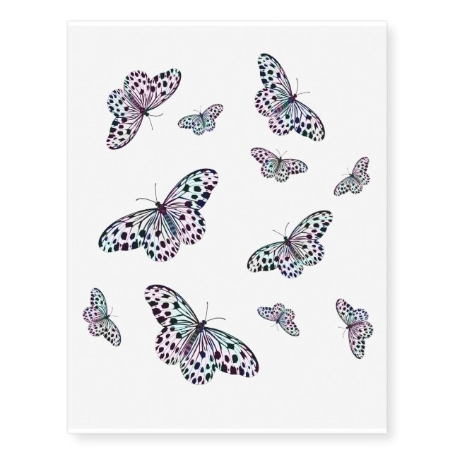 Butterflies Temporary Tattoos (Front)
