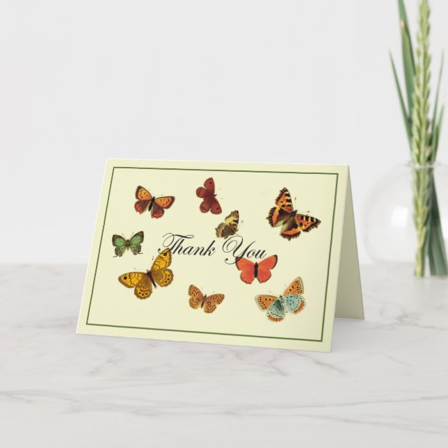 Butterflies Thank You Card (Front)