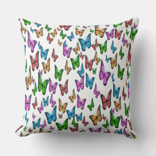 Butterflies Throw Pillow