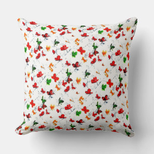 Butterflies Throw Pillow