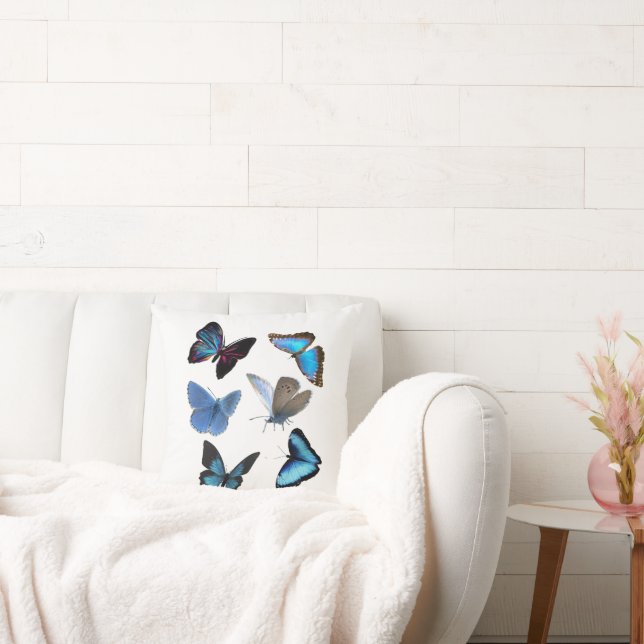 Butterflies Throw Pillow (Couch)
