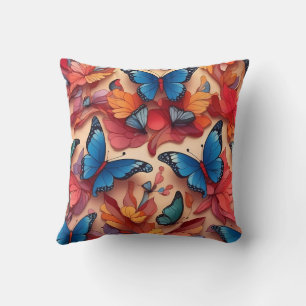 Butterflies Throw Pillow