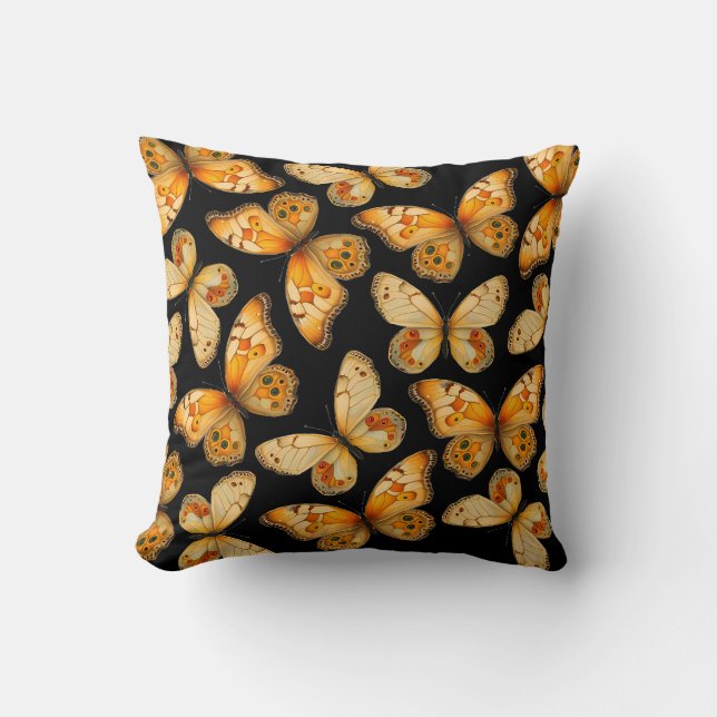 butterflies throw pillow (Front)