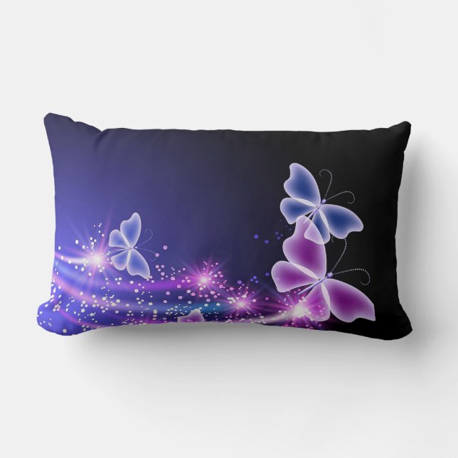 Butterflies Throw Pillow (Front)