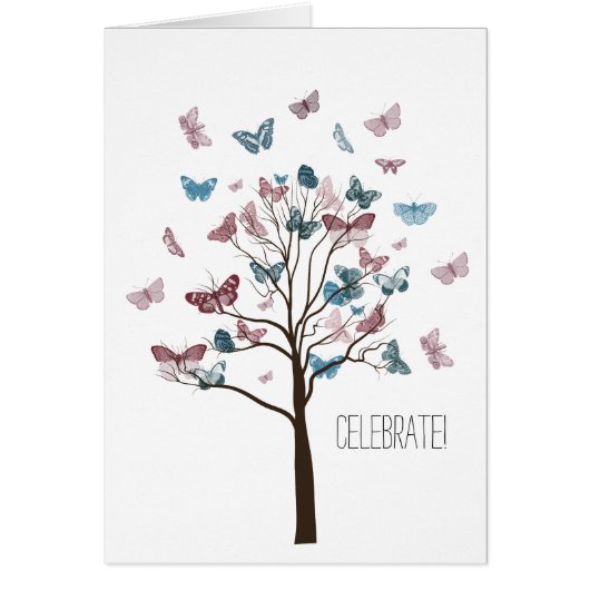 Butterflies Tree Cards (Front)