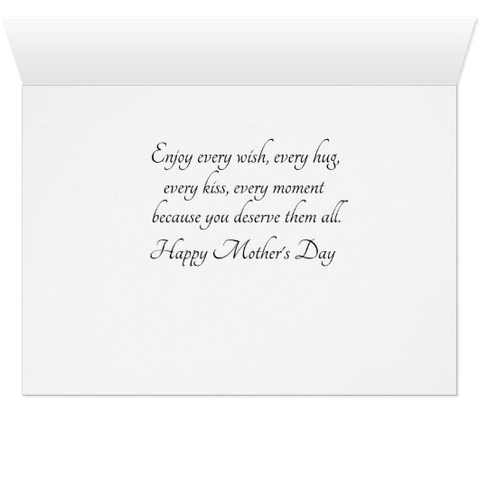 Butterflies & tulips Mother's day card (Inside Horizontal (Bottom))
