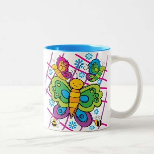 Butterflies Two_Tone Coffee Mug