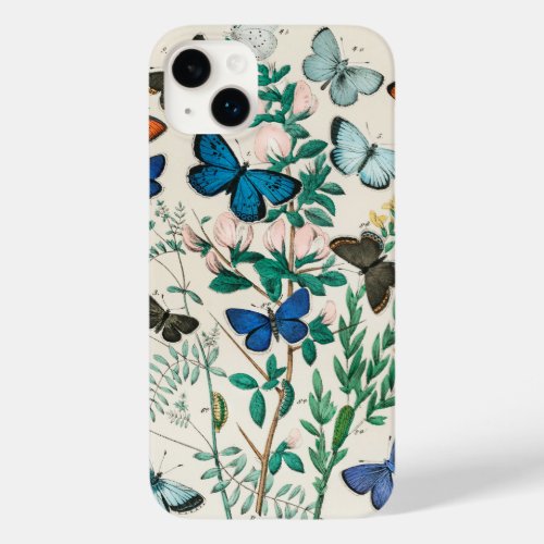 Butterflies vintage illustration Case_Mate iPhone 14 plus case