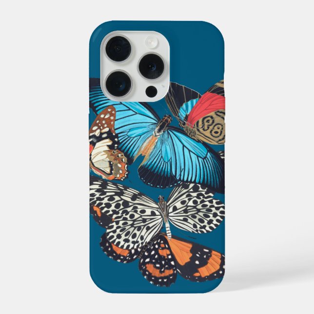 Butterflies Vintage iPhone Case (Back)