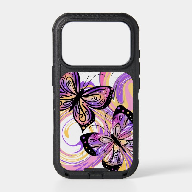 Butterflies Vivid and Bold Otterbox iPhone Case (Back)