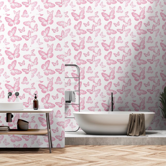 Butterflies Wallpaper (Bathroom)