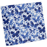 Butterflies Watercolor Blue  3 Ring Binder<br><div class="desc">Indigo blue watercolor butterfly painting.</div>