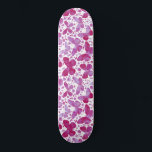 Butterflies Watercolor Magenta Pink Skateboard<br><div class="desc">Magenta pink and white watercolor butterfly painting.</div>