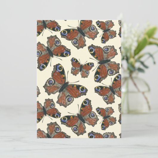 Butterflies watercolor pattern (Standing Front)