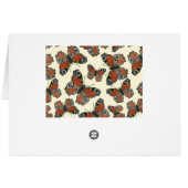 Butterflies watercolor pattern cards (Back Horizontal)