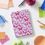 Butterflies Watercolor Pattern Pink iPad Pro Cover<br><div class="desc">Magenta pink and white modern watercolor butterfly painting.  Original art by Nic Squirrell.</div>