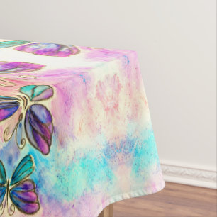 Butterflies - Watercolor Tablecloth