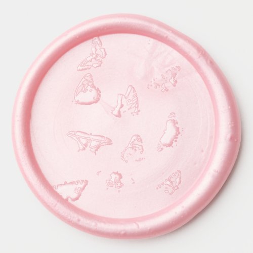 Butterflies  wax seal sticker