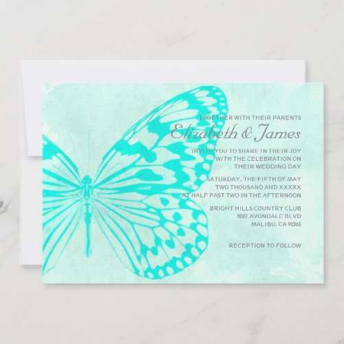 Butterflies Wedding Invitations