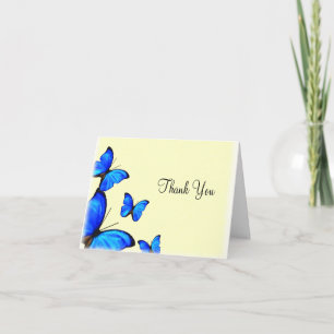 Butterflies Wedding Thank You card