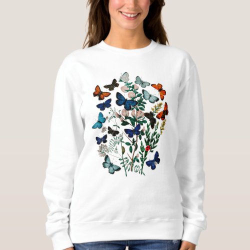 butterflies whimsical nature gift for her sweatshirt