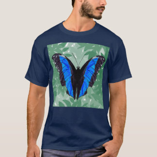 butterfliesrebirth of a butterfly with sequinsblue T-Shirt