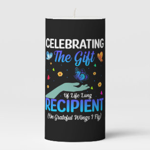 Butterflly Gift Celebrating The Gift Butterfly Pillar Candle