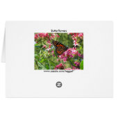 Butterflowers Card (Back Horizontal)