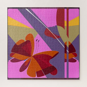 Butterflown Abstract - Ken Gage Art Jigsaw Puzzle