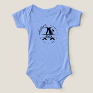Butterfly 01 Monogram A Letter for Any Kids Infant T-shirt