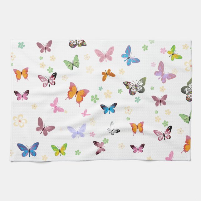 Butterfly 2 kitchen towel (Horizontal)