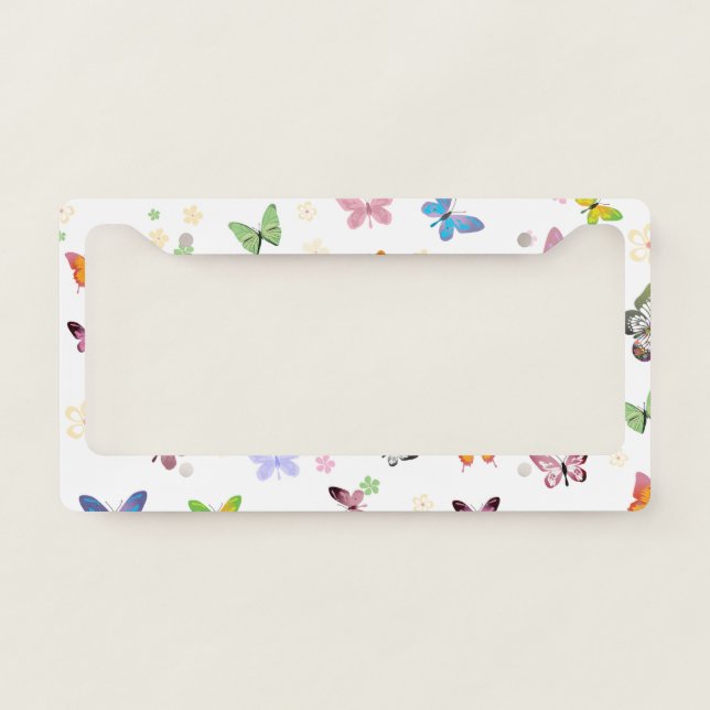 Butterfly 2 license plate frame (Front)