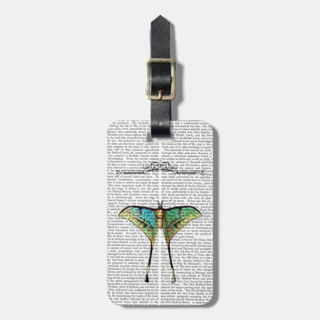 Butterfly 2 luggage tag (Front Vertical)