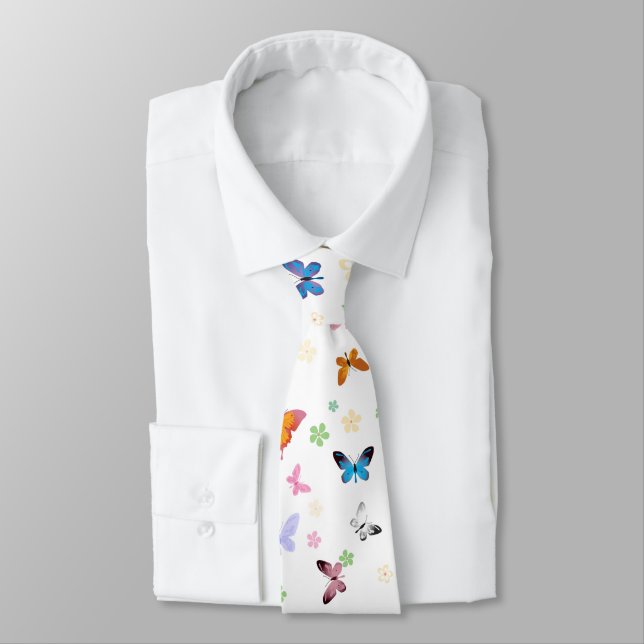 Butterfly 2 neck tie (Tied)