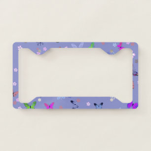 Butterfly 3 license plate frame
