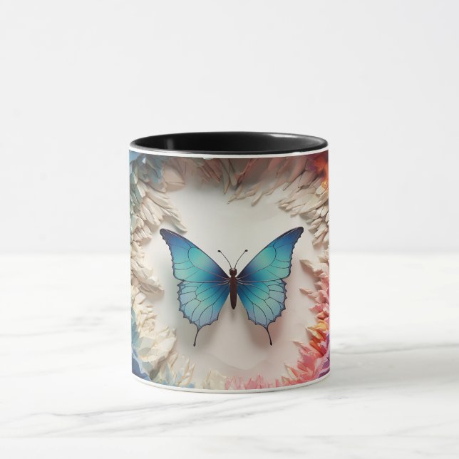 Butterfly 3D Mug Wrap (Center)
