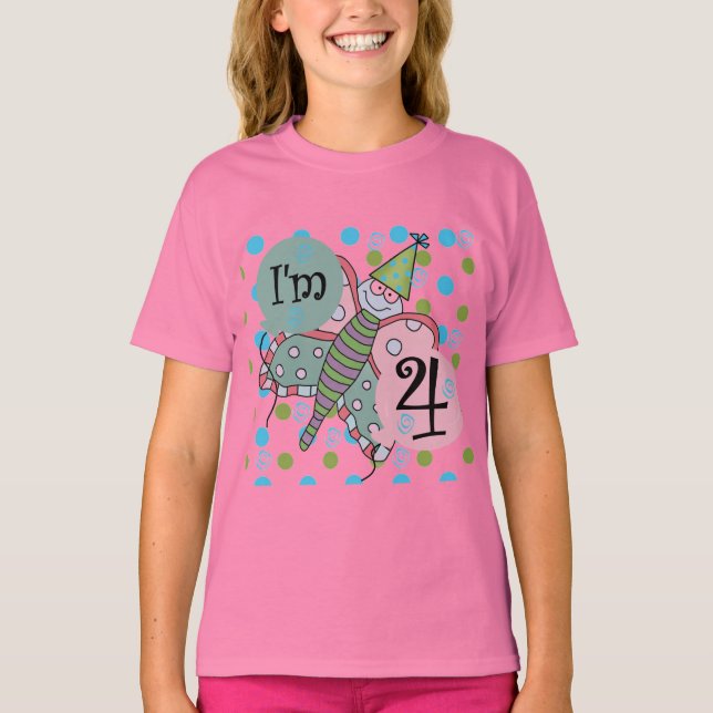 Butterfly 4th Birthday Tshirts and Gifts (Front)