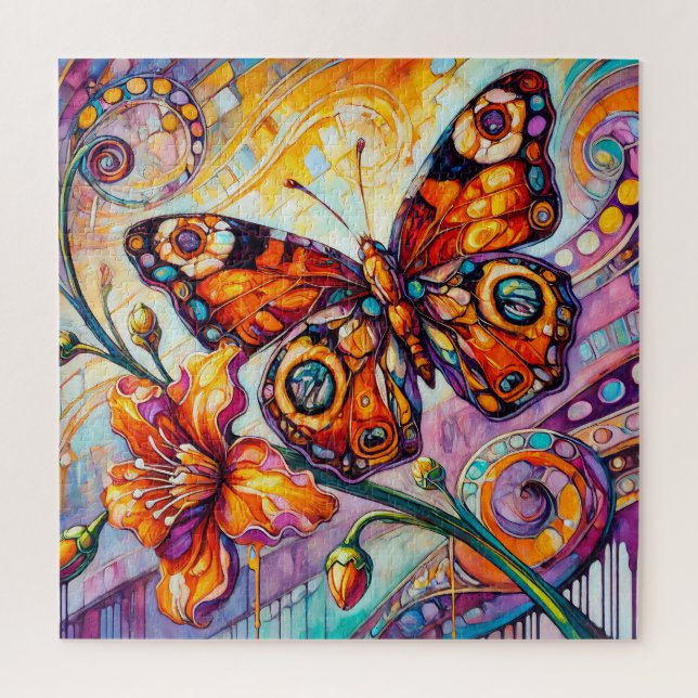 Butterfly 600 Piece Square Puzzle (Vertical)