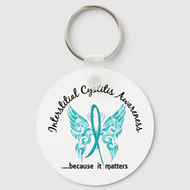 Butterfly 6.1 Interstitial Cystitis Keychain (Front)