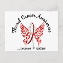 Butterfly 6.1 Throat Cancer Postcard