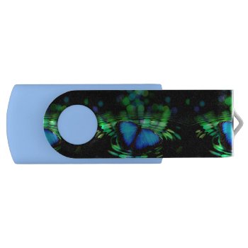 Butterfly 8 Gb Swivel Usb Flash Drive by Shopia at Zazzle