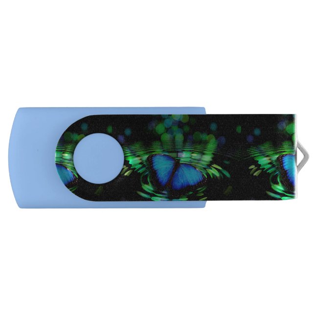 Butterfly 8 GB Swivel USB Flash Drive (Front)