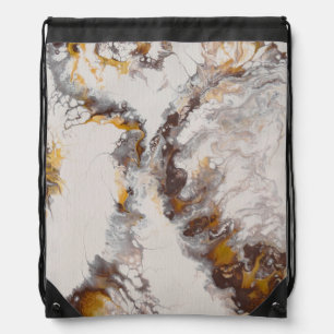 Butterfly - abstract acryl drawstring bag