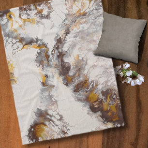 Butterfly - abstract acryl fleece blanket