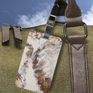 Butterfly - abstract acryl luggage tag