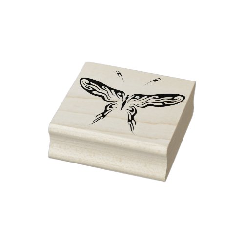 butterfly abstract art stamp