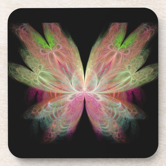 Butterfly Abstract Drink Coaster (Front)